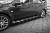 Mitsubishi Lancer EVO X 2007-2015 Street Pro Sidoextensions + Splitters Maxton Design